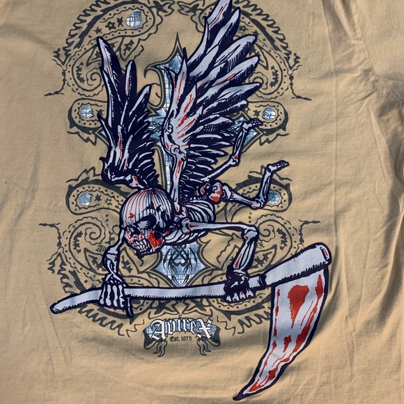3/$30 Avirex Flying Grim Reaper Tee XL - Picture 5 of 5